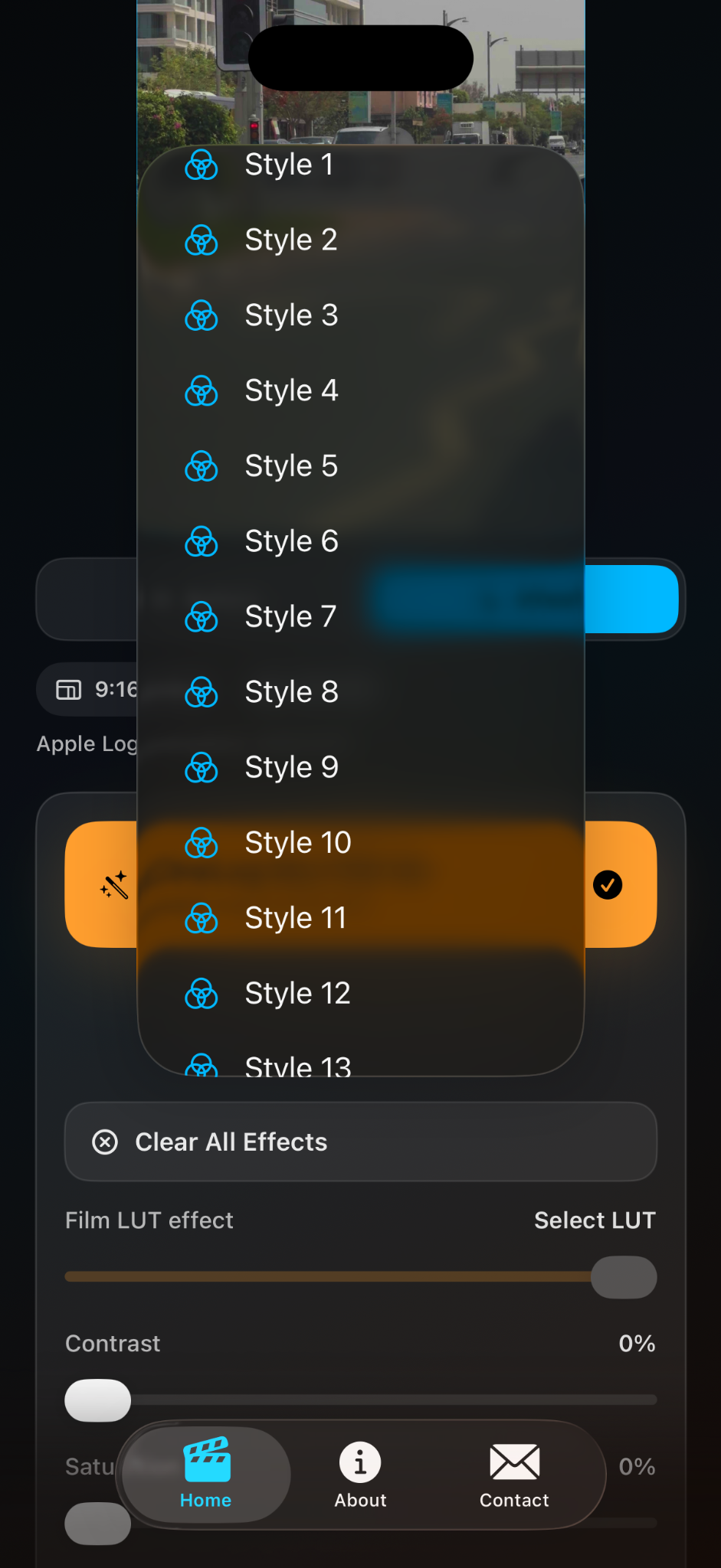 More than thirteen CineLog color styles